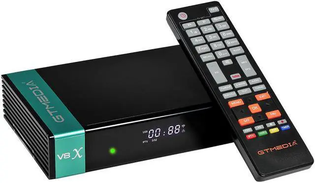 GTMEDIA V8X DVB-S/S2/S2X FTA Digital Signal Receiver Set-top Box Full HD 1080P Remote Control Built-in WiFi H.265 V8 Nova Upgrade product image